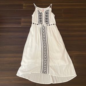 Justice Flowy Athens white dress